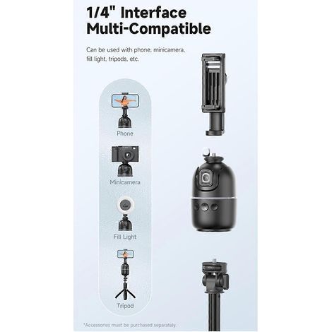 Nouveau stabilisateur de cardan P03 Pro à rotation 360° avec suivi du visage par IA, pour smartphone et diffusion en direct (1/5)