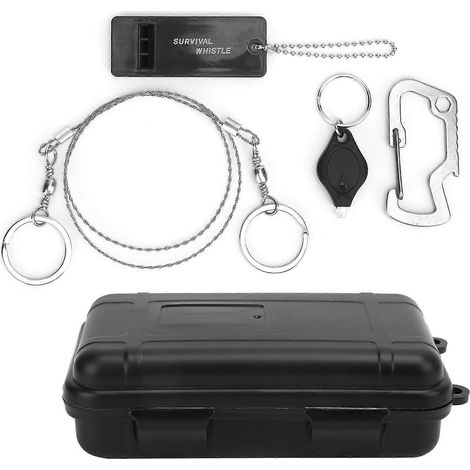 Boîtes EDC étanches et hermétiques pour ranger allumettes et petits outils, idéales pour la survie en extérieur.
