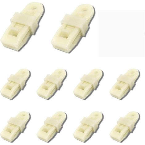 Set of 10 tarpaulin clamps, elastic tensioner, tarpaulin clips, tarpaulin fastener, tarpaulin tensioner, tarpaulin clamp, sturdy and adjustable locking handle for tarpaulin and shade cloth (10