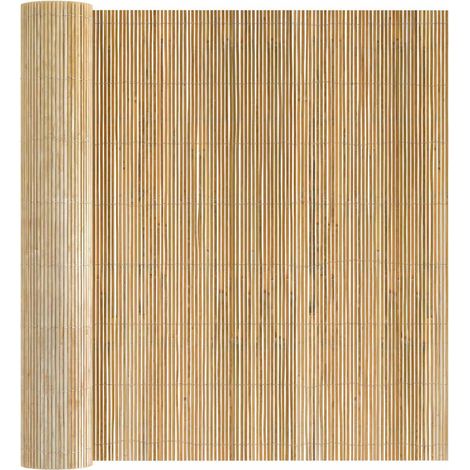 Clôture en bambou Naturel 400 x 180 cm Bambou (1/5)