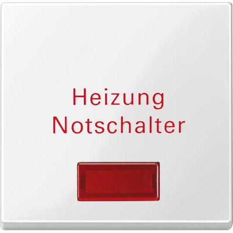 Merten Wippe für Heizungs-Notschalter, polarweiß glänzend, System M 432919 (1/2)