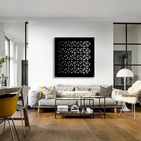 COFFEE - Pannello in PVC traforato - Parasole - Misura: 73x73 cm - Colore: nero (1/3)