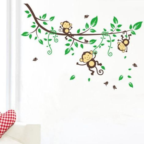 Stickers Muraux enfant singe (1/4)