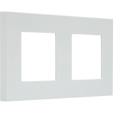 Rahmen PC 2 Module Modern Weiß für Modern Touch-Schalter (1/3)