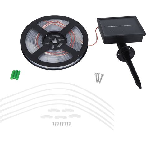 Meter langer, wasserdichter Solar-Lichtstreifen mit 100 LEDs für den Außenbereich und Terrassen (1/5)