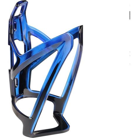 Portabotellas para bicicleta - Soporte para vasos de bicicleta - Hidratación durante el ciclismo - Resistente y ligero - Universal - Negro-azul (1/5)