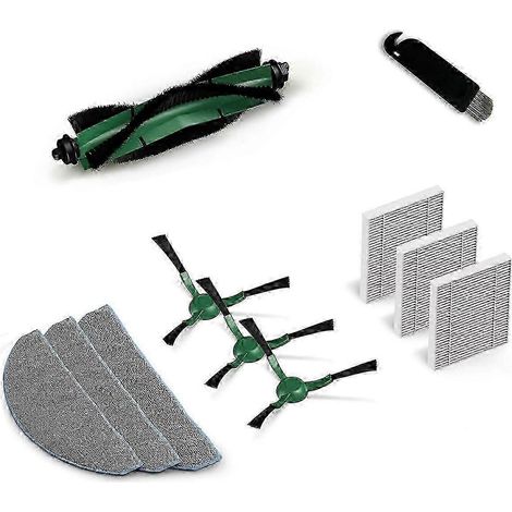 Pièces de rechange compatibles pour l'aspirateur robot Combo Essential Y0112 : filtre HEPA, brosse principale, chiffon de nettoyage, SEWHBYV (1/4)