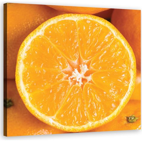 Quadro su tela, Macro arancione - 30x30 (1/4)