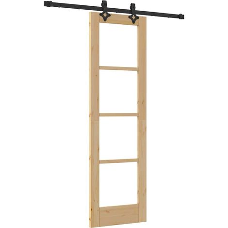 Maison Exclusive - Schiebetür Natur 61 x 198,5 cm Massivholz Kief