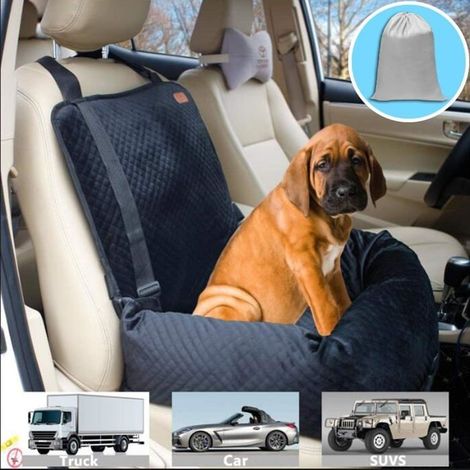 BO&CHAO Siège d'auto pour Chien Petit et Moyen Matériau Doux et Court en Peluche offrant Un Environnement de Voyage Confortable (1/5)