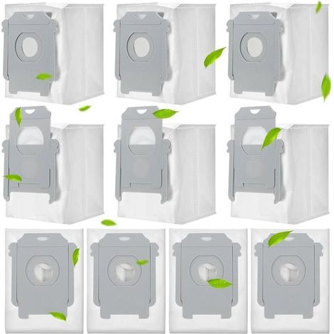 10er-Pack VUSZR Staubsaugerbeutel, kompatibel mit iRobot Roomba Modellen i7, i7+, i7+, s9, s9+, i3, i3+, i4, i4+ und i6. Zubehör für Bürste und Saugkartusche. – AquaForge (1/5)
