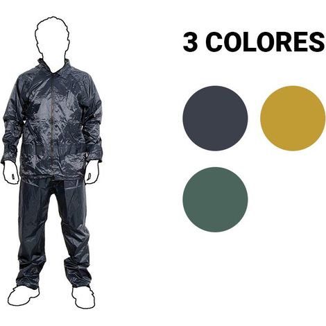 Traje de agua azul marino 100% impermeable, poliéster/PVC, talla XXL