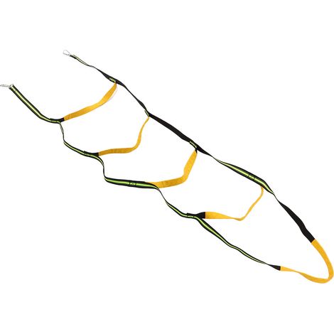 Échelle de corde d'embarquement portable et universelle à 5 marches avec boucle d'escalade pour bateau pneumatique et kayak (verte) (1/5)