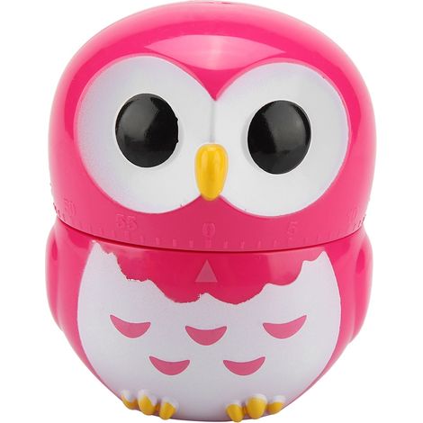 de cuisine manuel en forme de hibou mignon horloge mécanique