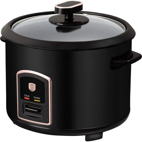 Arrocera eléctrica de 1,8 L Berlinger Haus BH-9554, color rosa negro. (1/3)
