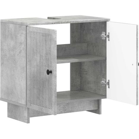 Maison Exclusive - Armadio per Lavabo da Bagno EDE Grigio Cemento (1/5)