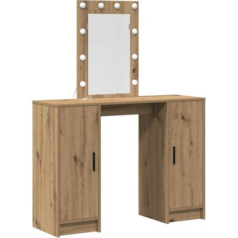 Maison Exclusive - Schminktisch mit Speicher Braun 102 x 33 x 135