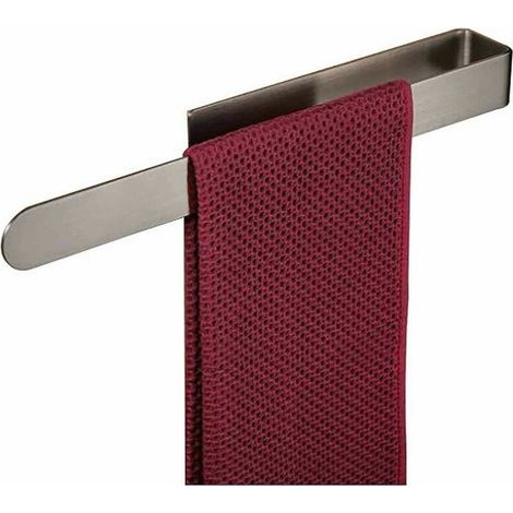 Porte-serviettes de salle de bain Porte-serviettes autocollant en acier inoxydable sans poinçon adapté aux salles de bains et aux cuisines, 37 cm (1/5)