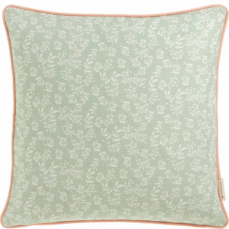 TOM TAILOR Funda de cojín decorativo BLOOM - 1 unidad 45x45 cm, verde