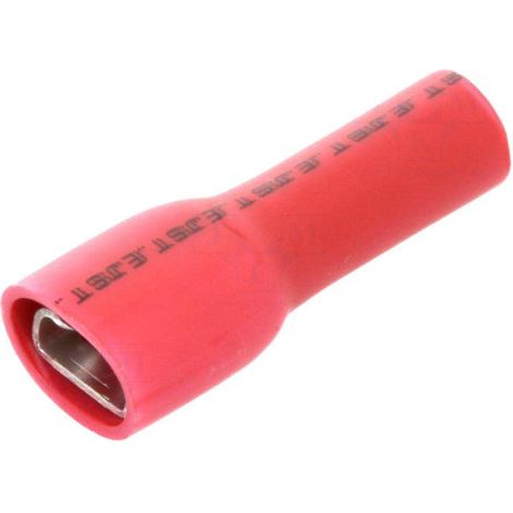 Connecteur plat 4.8mm 0.8mm femelle 0.5-1.5mm2 serrage rouge x5