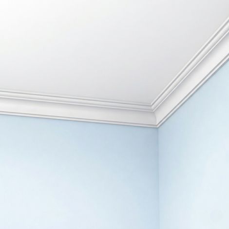 Corniche plafond C115 4,6 x 4,9 cm - Polyuréthane Cimaises &+