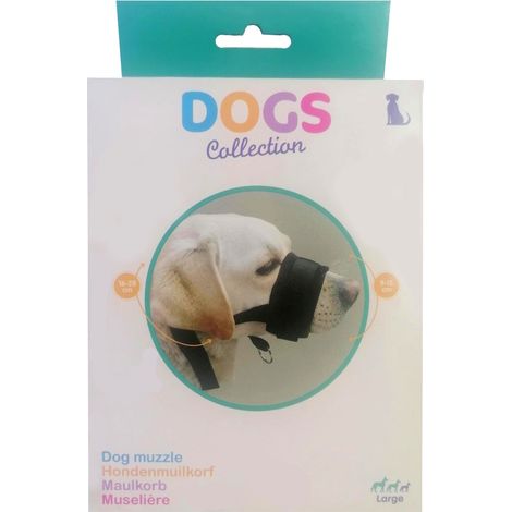 DOGS bozal perro  negro ajustable , Bozal perro negro S-M-LMArca DogsBozal parra perros ajustableMedidas del cuello desde 16 a 28 cmMedidas hocico: de 9 a 15 cm.