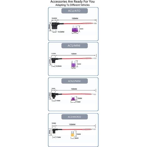 Kit di cablaggio porta USB-C UP03 per monitor di parcheggio 24 ore su 24, compatibile con A810, X200, Omni e M500 (1/4)