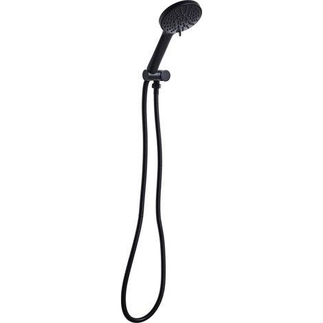 Duschkopf mit Schlauch UCHIZA 5-Funktionen Schwarz