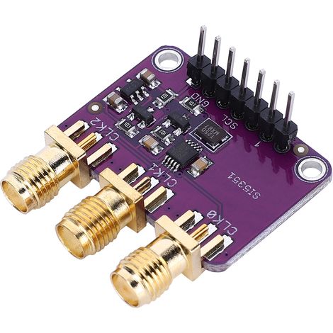 Générateur de signaux de répartition d'horloge CJMCU-5351 Si5351A 8 kHz - 160 MHz (composant électronique) (1/5)