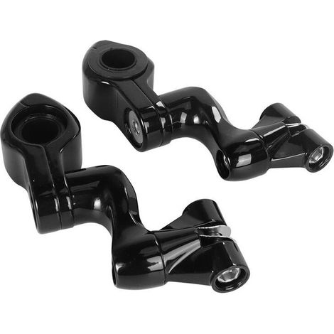 Per Davidson, protezioni manubrio modificate da 32 mm, universali per Street Glide, paraurti stradali, supporti per pedane, nere (1/2)