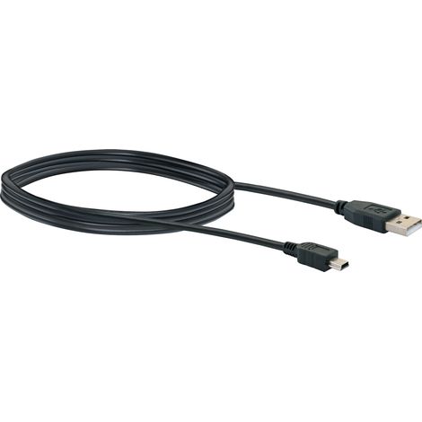 Schwaiger Mini USB Ladekabel CK1521 533 schwarz, 1m, 1x USB 2.0 A Stecker / 1x USB 2.0 Mini B Stecke USB-Kabel & Stecker (1/3)