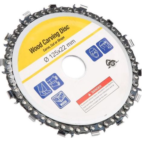 Disque à découper - 5 pouces - Carbure - 14 dents - Pour meuleuse d'angle 125mm (1/4)