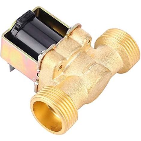 Électrovanne en Laiton 12V 3/4 Pouces, Multi-Tension DC12V/24V/AC220V, Normalement Fermée, pour Systèmes d'Eau et Air, Irrigation Domestique et Industrielle (1/5)
