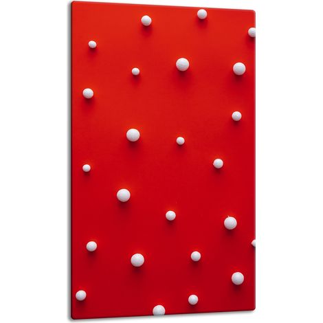 Tablero de mesa de vidrio de 30x52 cm, rojo. (1/5)