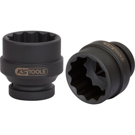 KS Tools 1 12-kant-Kraft-Stecknuss, kurz, 50 mm