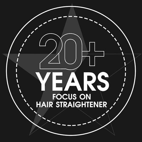 Hair Straightener, Hair Straightener Titanium 2 in 1, 50°C-230°C, Banging, Beard, Automatic Shutdown, Double Voltage (Black) (1/4)