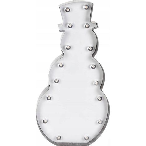 Home Styling Collection Pupazzo di neve LED bianco 50 cm (1/2)