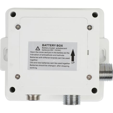 Robinet mitigeur de lavabo automatique à capteur, sans contact, revêtement noir (1/5)