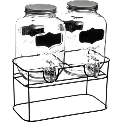 Double distributeur de boissons sur pied, 4L x 2 (1/2)
