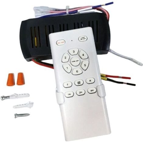 Frequency Conversion Ceiling Fan Remote Control Kit, 6 Speed High Voltage Remote Receiver Controller (1/4)