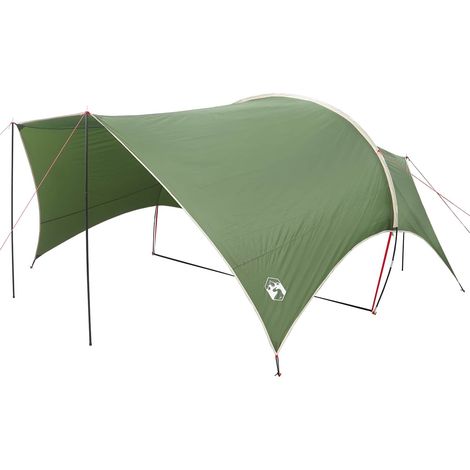 vidaXL Toldo de Camping Resistente al Agua Verde 550 x 400 x 230 cm (1/2)