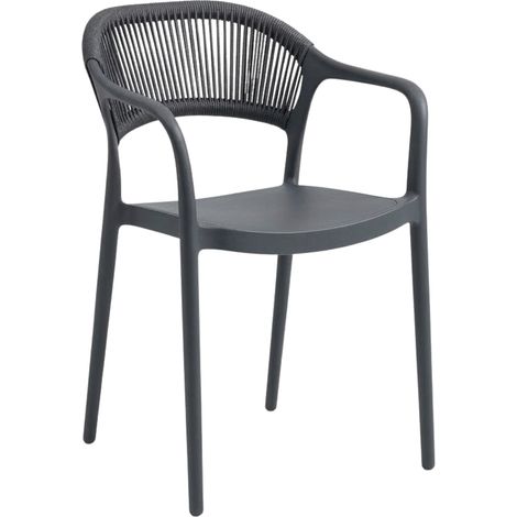 Fauteuil KEOLA en Corde torsadé style contemporain pour extérieur