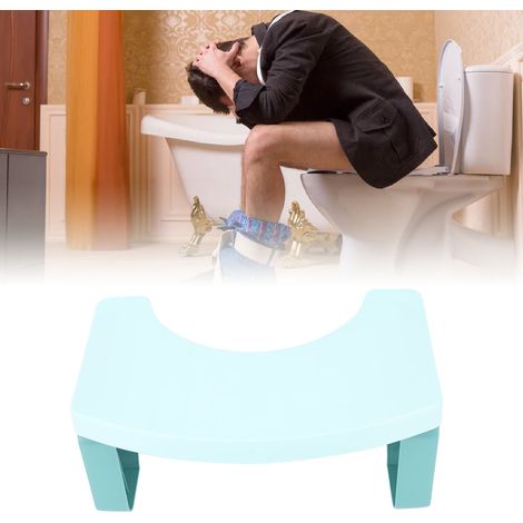Taburete de baño portátil fabricado en polipropileno, plegable, ideal para viajes y para la higiene personal, robusto, con estructura de rejilla y altura ajustable hasta 18 cm. (1/5)