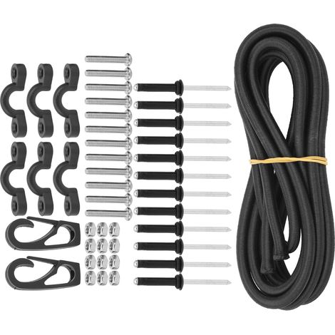Sangle de Rangement Élastique pour Kayak - Accessoire de Pêche et Nautisme avec Mousquetons (1/5)