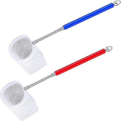 Épuisette à crevettes monobloc rétractable en acier inoxydable pour aquarium, adaptée aux petits aquariums. (1/5)