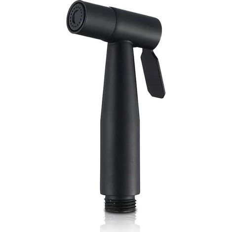 Douchette WC,Tête de Douchette Toilette WC en Acier Inoxydable Pulvérisateur de Bidet à Main pour Douche Salle de Bain Hygiène Nettoyage des Couches,Interface G1/2 Standard,Noir