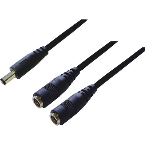 BKL Electronic 075918 DC-Verteiler Niedervolt-Stecker - DC-Kupplung 5.5 mm 2.1 mm   0.30 m 1 St. Sin (1/2)