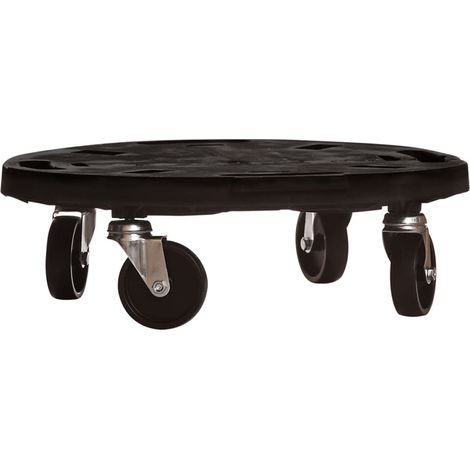 Soporte para plantas con ruedas negro diámetro 40 cm 275 kg vidaXL (1/5)