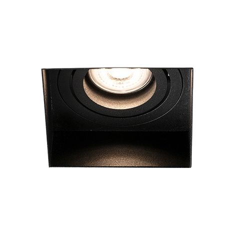 HYDE SQ Empotrable negro cuadrado orientable sin marco (1/5)