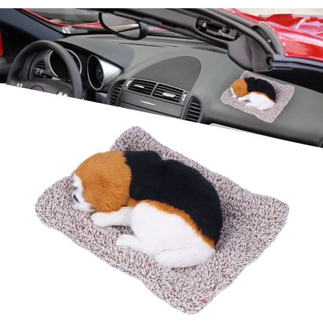 Peluche canine interactive pour décoration de voiture Simulation animale avec son pour enfants Matériau plush et plastique Batterie LR41 incluse (1/5)